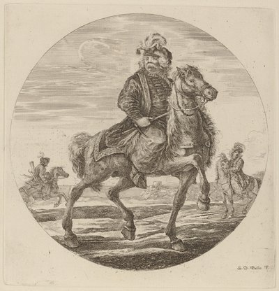 Ungarsk Cavalier af Stefano della Bella