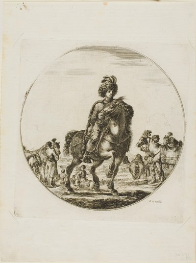 ungarsk rytter af Stefano della Bella