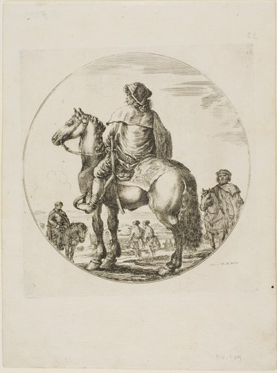 ungarsk rytter af Stefano della Bella