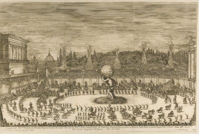 Den fejrende verden, ballet til hest i anledning af Cosimo de Medicis bryllup med M af Stefano della Bella