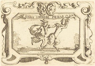 Merkur jagter en satyr, der holder en bog. af Stefano della Bella