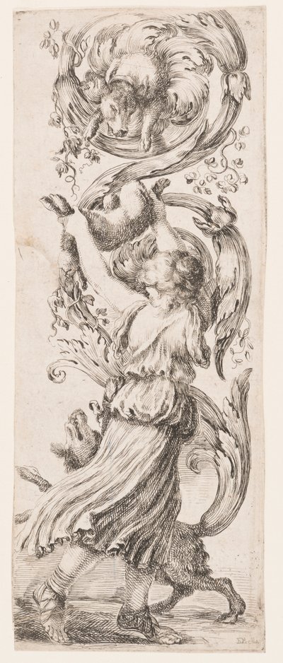 Ornamenter eller grotesker (grotesk ornament) af Stefano della Bella