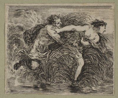 Pan og Syrinx, 1644 af Stefano della Bella