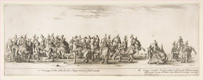 Del af indgangen til den polske legation I og K, 1633. af Stefano della Bella