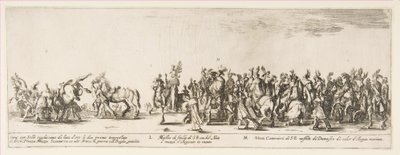 Del af indgangen til den polske legation L og M, 1633. af Stefano della Bella