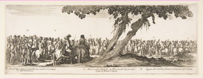 En del af indgangen til den polske legation N. O. P., 1633. af Stefano della Bella