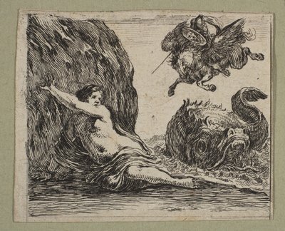 Perseus og Andromeda, 1644. af Stefano della Bella