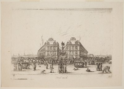 Place Dauphine af Stefano della Bella