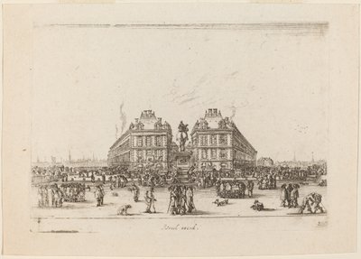 Place Dauphine, 1642. af Stefano della Bella