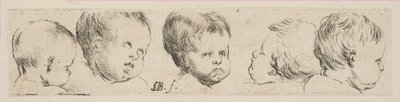 Tavle 10: Five Heads of Children, fra 