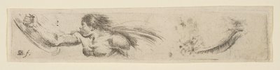 Plade 19: Torso of a Man with a Shield and Eye Study, fra 