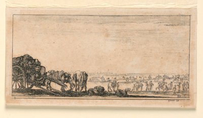 Plade 8, fra "Designs for Some Troop Conduct, Cannons and Attacks on Towns" af Stefano della Bella