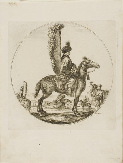 polsk rytter af Stefano della Bella