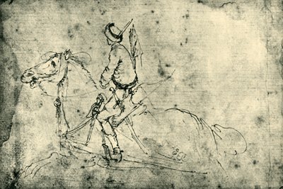 Polsk rytter, 1633-1634, 1943. af Stefano della Bella