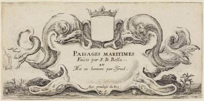 Havlandskaber (Paysages maritimes): Forside af Stefano della Bella