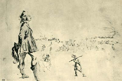 Stående mandsfigur, 1633-1634, 1943. af Stefano della Bella