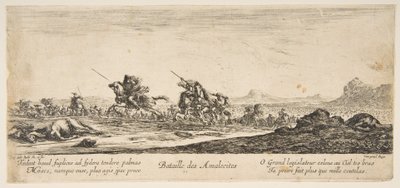 Slaget ved Amalekiterne, ca. 1645-52. af Stefano della Bella