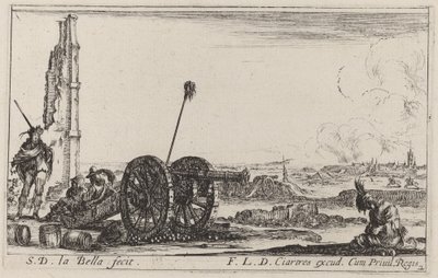 Kanonen, ca. 1641. af Stefano della Bella