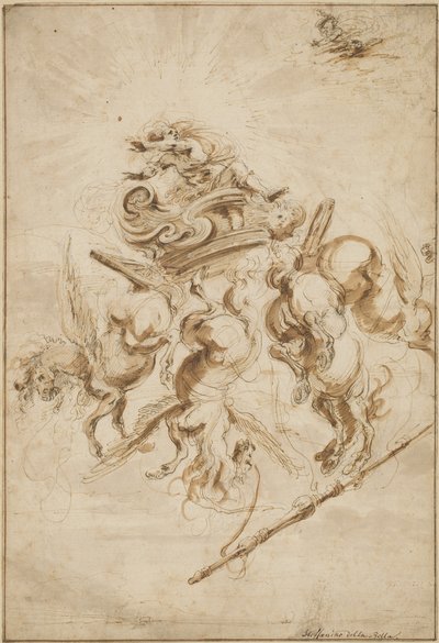 Phaetons fald, ca. 1655. af Stefano della Bella
