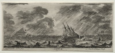 De fire elementer: Aqua. af Stefano della Bella
