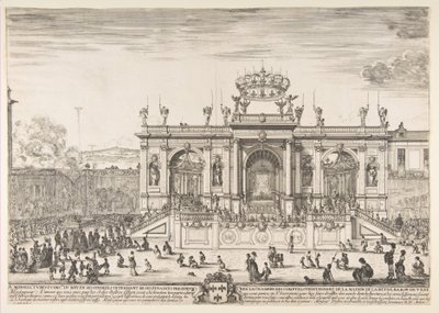 Processionen af det hellige sakramente, ca. 1648. af Stefano della Bella