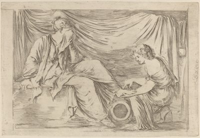 Brudens toilette. af Stefano della Bella
