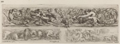 Tre Ornamental Bands, sandsynligvis 1648. af Stefano della Bella