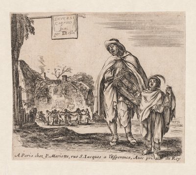 Titelside: Diversi Capricci, 1647. af Stefano della Bella