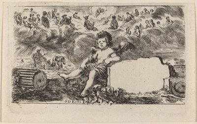 Titelside til Game of Mythology, 1644. af Stefano della Bella