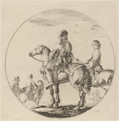 To polske kavalerer. af Stefano della Bella