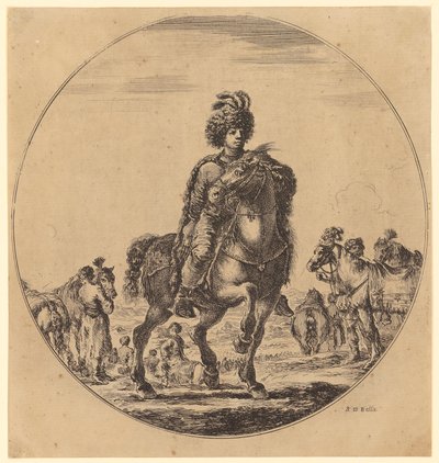 Ungarsk rytter af Stefano della Bella