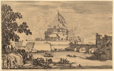 Forskellige sejlskibe, ark 2 i serien »Maritime landskaber« af Stefano della Bella