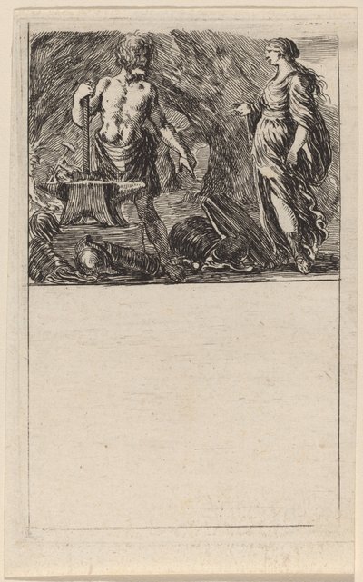 Vulcan og Thetis, 1644. af Stefano della Bella