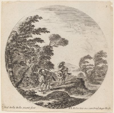 Vindblæste ryttere af Stefano della Bella