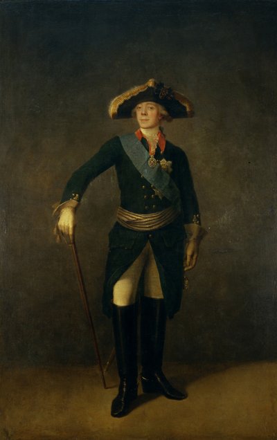 Portræt af kejser Paul I af Rusland 1754-1801, 1797 af Stepan Semenovich Shchukin