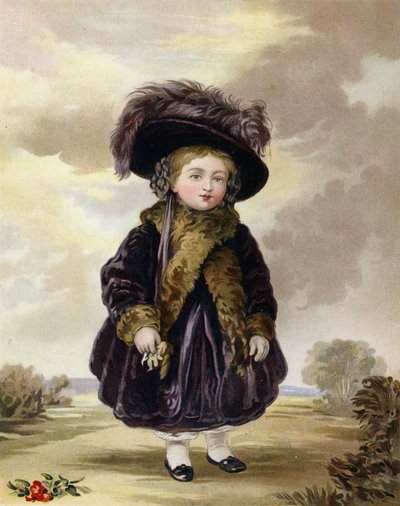 Prinsesse Victoria, da hun var fire år af Stephan Poyntz Denning