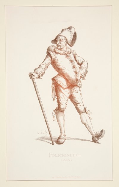 Punchinello i 1820 af Stephane Pannemaker