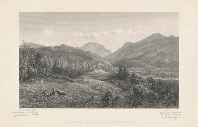 Franconia Notch, White Mountains af Stephen Alonzo Schoff, after George L. Brown