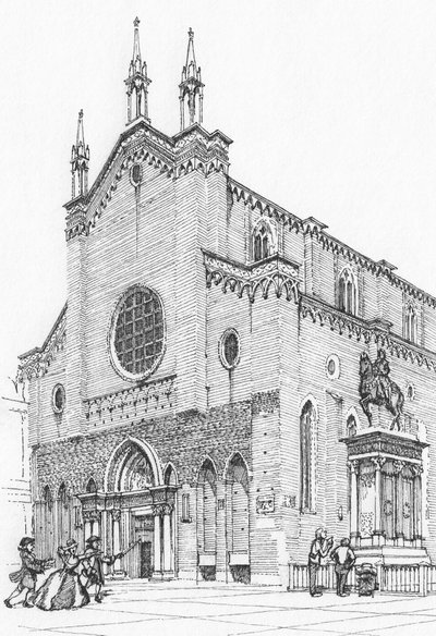 Den hellige Zanipolos kirke, Venedig af Stephen Conlin