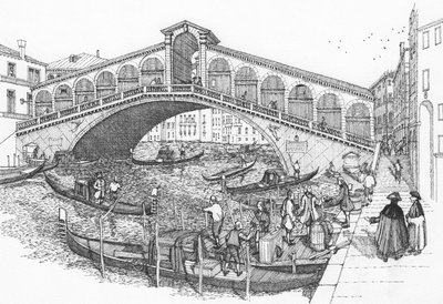 Rialtobroen, Venedig i det 18. århundrede af Stephen Conlin