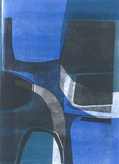 Arches, 2015 (monoprint på papir) af Stephen Dow
