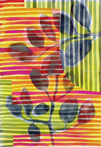 Botanisk stribe II, 2018 (digital) af Stephen Dow