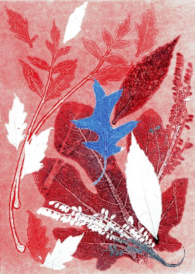 Jol III, 2017 (monoprint på papir) af Stephen Dow