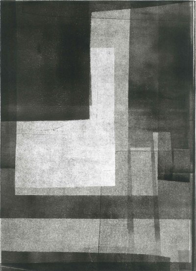 Nocturnus II, 2015 (monoprint på papir) af Stephen Dow