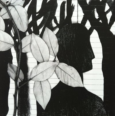 The Woods, 2014 (collage) af Stephen Dow