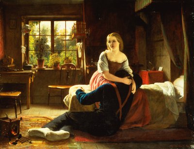 Trøst (olie på lærred) af Stephen Francis Cary