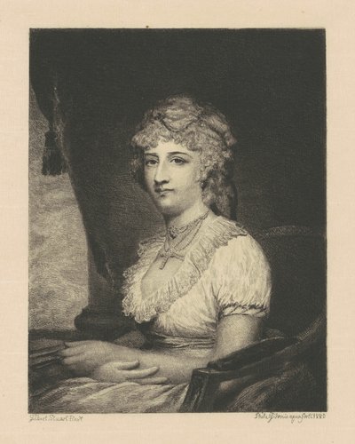 Mrs. Phillip Nicklin (Julianna Chew) af Stephen James Ferris, after Gilbert Stuart