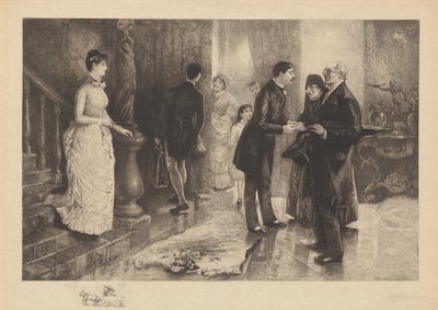 Besøget i byen af Stephen James Ferris after William Thomas Smedley