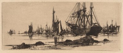 Havnescene af Stephen Parrish