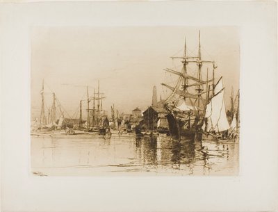 Den indre havn, Gloucester af Stephen Parrish